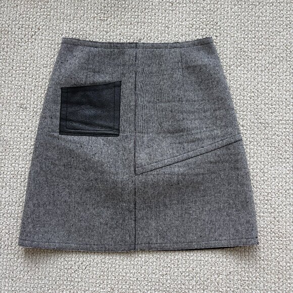 Sandro Wool Mini Skirt - Picture 1 of 5